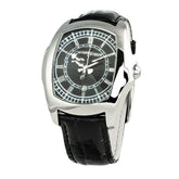 Chronotech Black Leather Watch -   -  Chronotech.